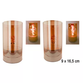 Ü.MT.LED 2S ROSE GO9*16,5CM