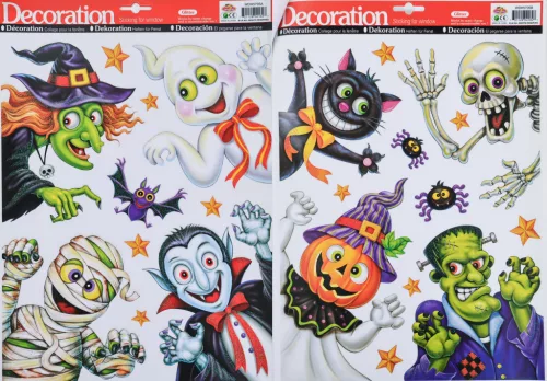 ABLAK MATRICA, GLITTERES, HALLOWEEN