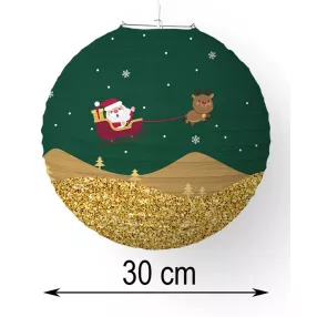 P.LÁMPÁS MIKULÁS+SZÁN  30CM