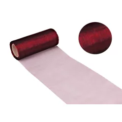 CSOMAGOLÓ ANYAG, ORGANZA, BURGUNDI