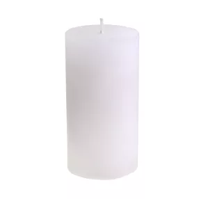 GYERTYA RUSZTIKUS, HENGER, FEHÉR