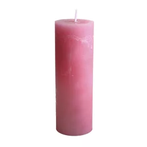GYERTYA RUSZTIKUS, HENGER, PINK