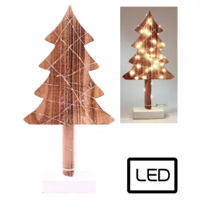 FA FENYŐFA+20LED ÉGETETT 40