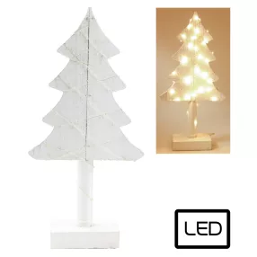 FA FENYŐFA+20LED FEHÉR   40