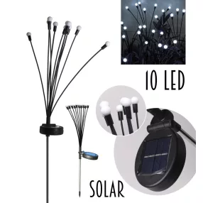 KERTI SOLAR, BOGYÓS 10 LEDDEL, MELEG FEHÉR