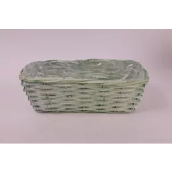 KOSÁR TÉGLALAP ALAKÚ, ZÖLD