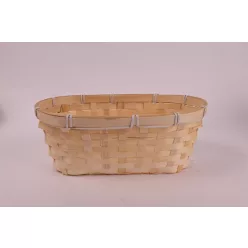BAMBUSZ KASPÓ, OVÁLIS, FONOTT, NATÚR