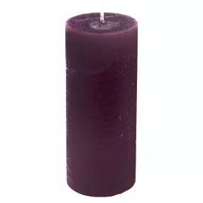 GYERTYA RUSZTIKUS, HENGER, MAGENTA LILA
