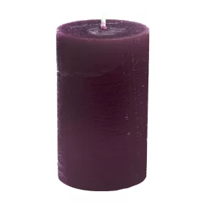GYERTYA RUSZTIKUS, HENGER, MAGENTA LILA