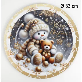 MŰA.TÁLCA HÓEMBER+MACI 33CM