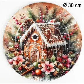 MŰA.TÁLCA MÉZESK.HÁZIKÓ30CM