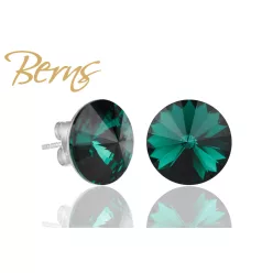 BERNS FÜLBEVALÓ GALAXY EMERALD 10MM SS