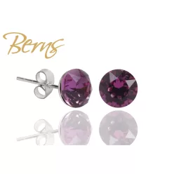 BERNS FÜLBEVALÓ XIRIUS DK.ROSE 6MM SS