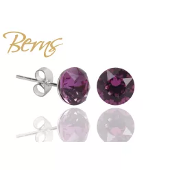 BERNS FÜLBEVALÓ XIRIUS DK.ROSE 8MM SS