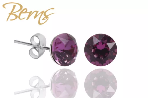 BERNS FÜLBEVALÓ XIRIUS DK.ROSE 8MM SS